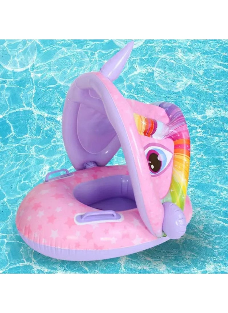 Generic Tanda Baby Float with Swimming Chair, Inflatable Baby Pool Toy, Baby Swimming Ring, Inflatable Swimming Aid for Kids - Sea - Summer  - Image 1