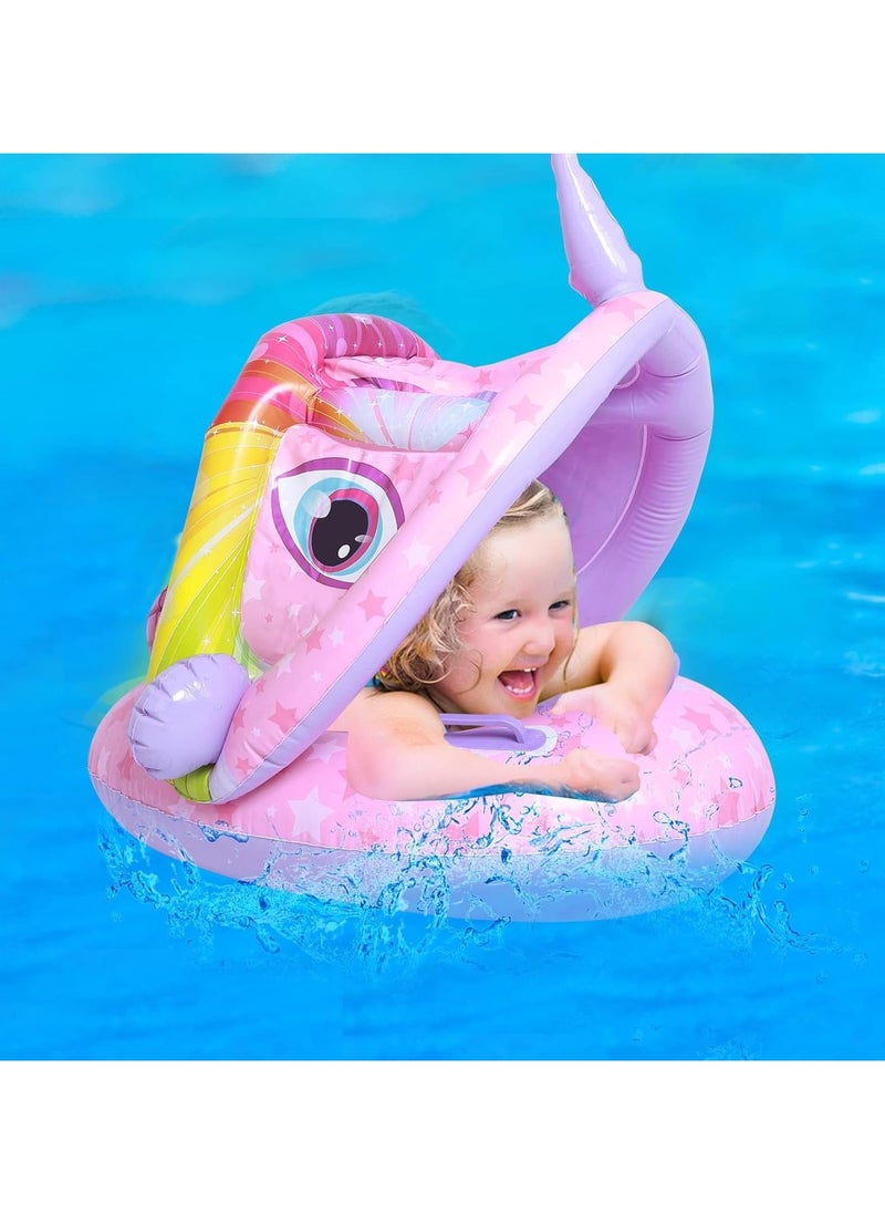 Generic Tanda Baby Float with Swimming Chair, Inflatable Baby Pool Toy, Baby Swimming Ring, Inflatable Swimming Aid for Kids - Sea - Summer  - Image 3