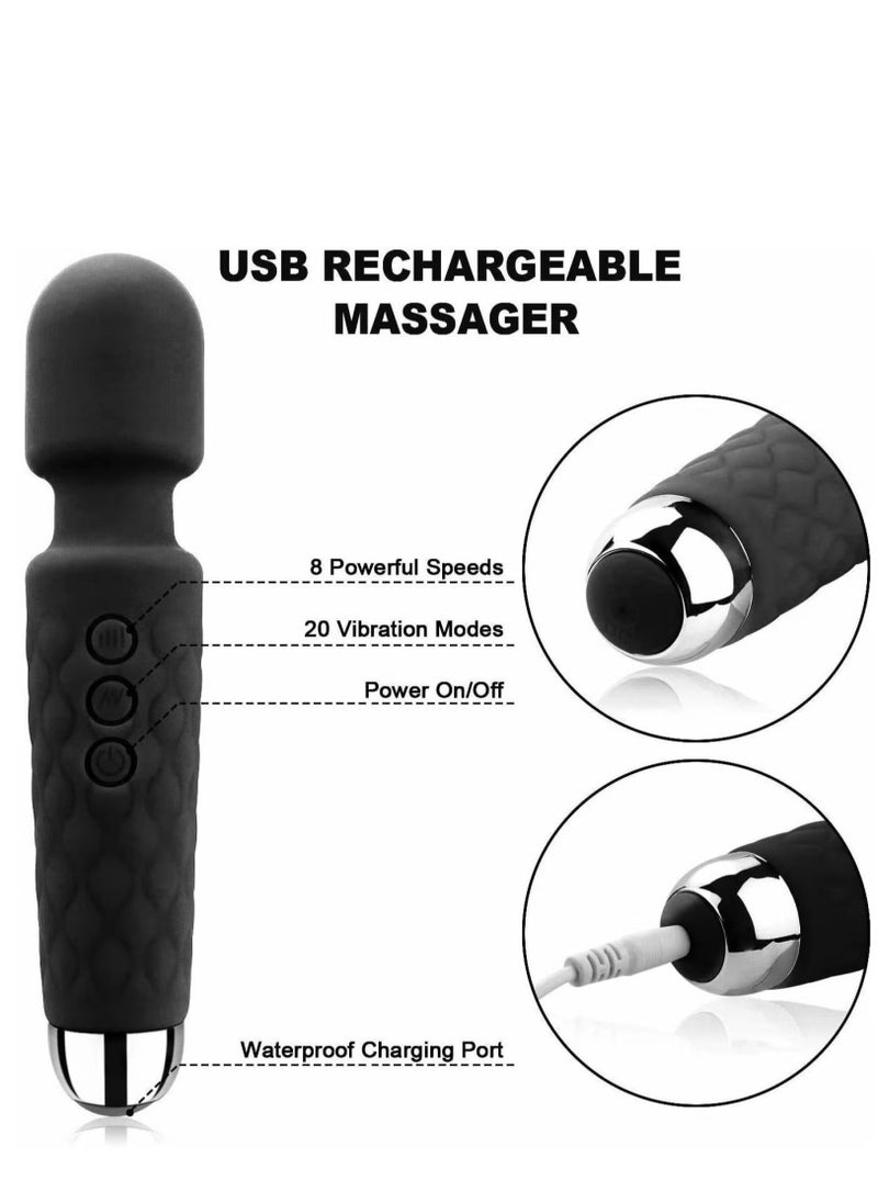 TIGER Cordless Deep Tissue Body Massager – Portable Handheld Massager for Muscle Relief, Stress Reduction, and Relaxation – Rechargeable, Ergonomic Design for Home and Travel  - Image 3