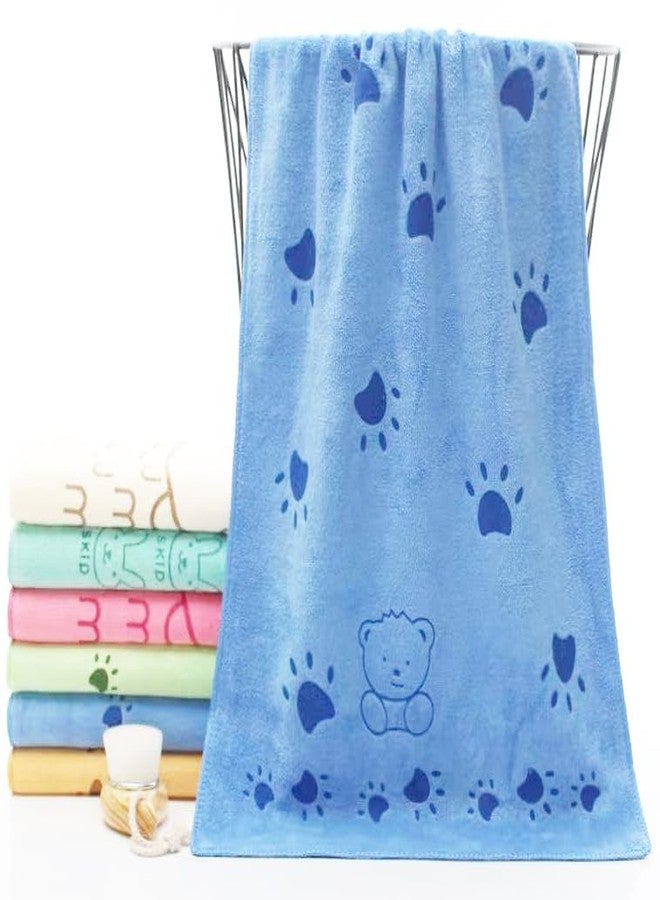 Closecret Cotton Printed Baby Bath Towel - Quick-Dry, Super Soft & Absorbent Gentle on Skin | Perfect for Newborns Infants & Toddlers (0-1 Year) (Cute Cartoon Characters) (Dark (Pack of 2)) - Image 1