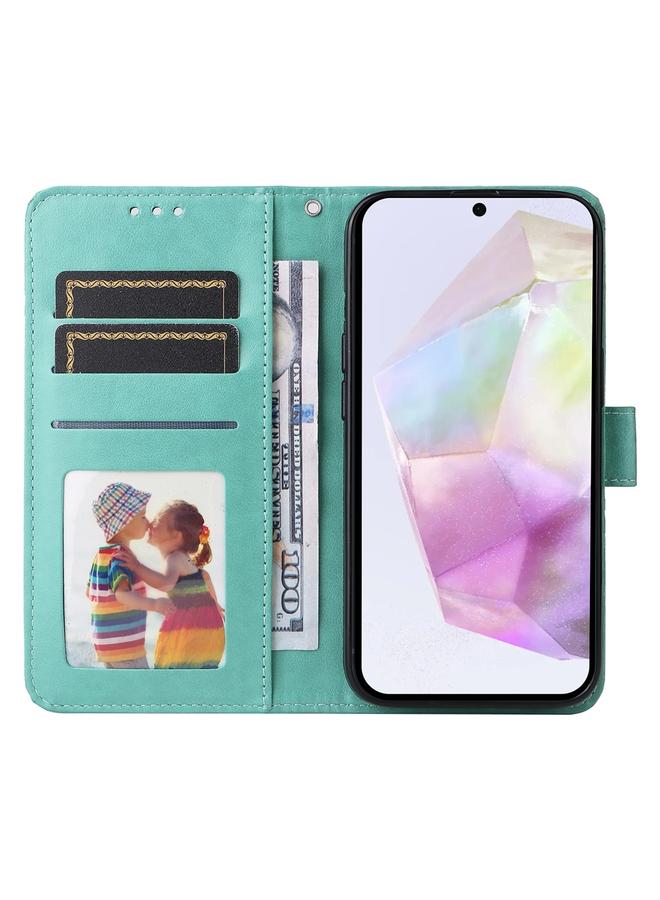 S-TOP Case For Samsung Galaxy A36 5G / A56 5G Embossed Sunflower Leather Phone Case - Image 4