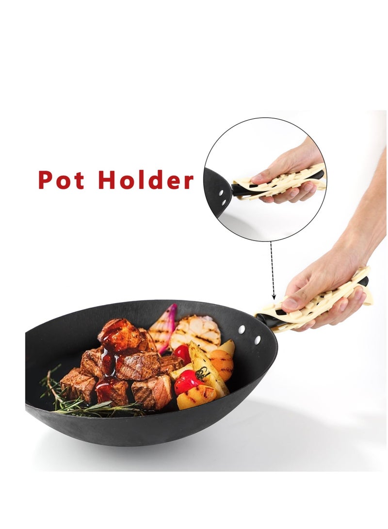 Excefore ٦ عبوات حصيرة تريفيت للأطباق الساخنة، حوامل قدر سيليكون، حماية لطاولتك ورخامة المطبخ، مناسبة للقدور، المقالي، الطاولة، الرخامة - Image 4