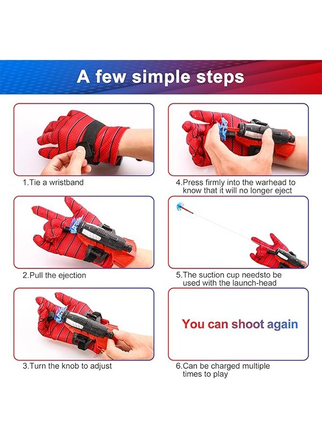 YJ Spider Web Shooter, Catapult Toys, Spiderman Peripherals, Wrist Firing GunSuperheroes Wrist Launcher Toy, Funny Children Educational Toys - Image 2