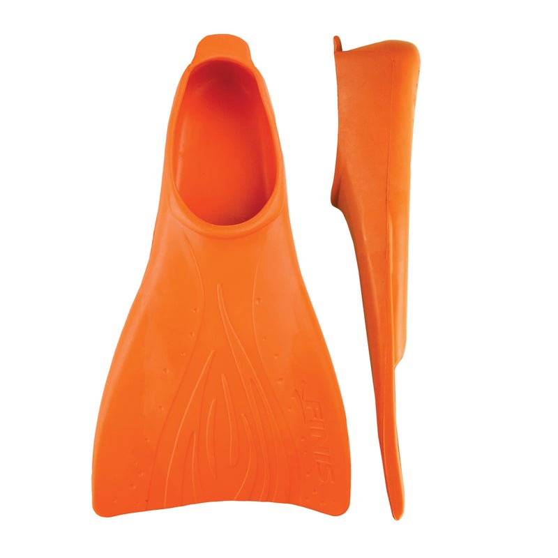 FINIS Booster Fins - High-Quality Swim Fins for Kids Ages 8–11 - Swimming Fins to Improve Body Position and Kicking Technique - High-Quality Pool Accessories and Swim Gear - Orange - Image 1