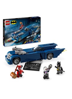 LEGO DC Batman with the Batmobile vs. Harley Quinn and Mr. Freeze, Car Toy, Super-Hero Vehicle Set, with 3 Minifigures, Birthday Gift for 8 Plus Year Old Boys and Girls 76274  - Image 1