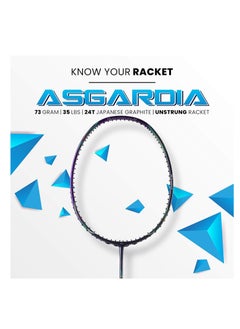 Apacs Asgardia Lite 73g Ultra Light Unstrung Badminton Racket | 35LBS Tension | Extra Slim Shaft | High Modulus Japanese Graphite |  For Smash & Speed Play  - Image 2