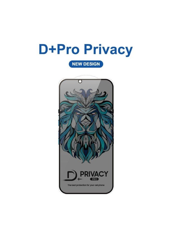 ليتو واقي شاشة Lito D+ Pro عالي الدقة من الزجاج المقوى للخصوصية لهاتف iPhone 15 Pro max واقي شاشة مضاد للتجسس - تغطية كاملة للشاشة / تركيب عالي الدقة سهل، أسود - Image 3