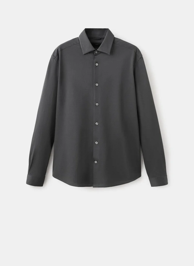 Mango Man  Comfort stretch non-iron shirt for Men | Best Price UAE