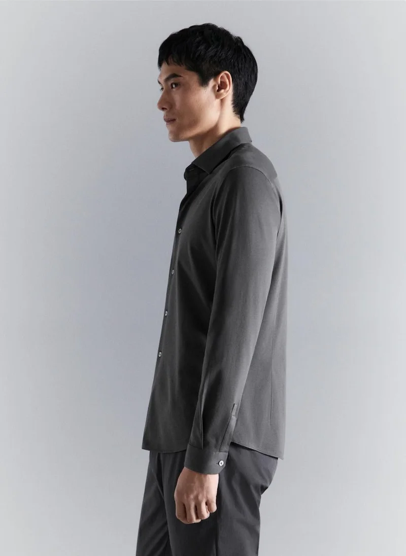 Mango Man  Comfort stretch non-iron shirt for Men | Best Price UAE