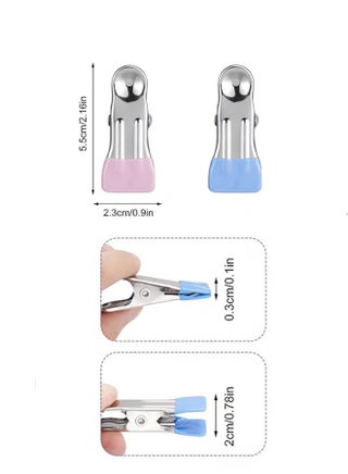 20Pcs Clothes Pegs Stainless Steel Laundry Pegs Clothes Pins for Socks and Underwear and Food and Sealing and Photos - view 2