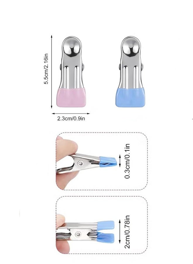 واي جيه 20 قطعة مشابك غسيل من الفولاذ المقاوم للصدأ مشابك الملابس للجواريب والملابس الداخلية والطعام والتغليف والصور - Image 2