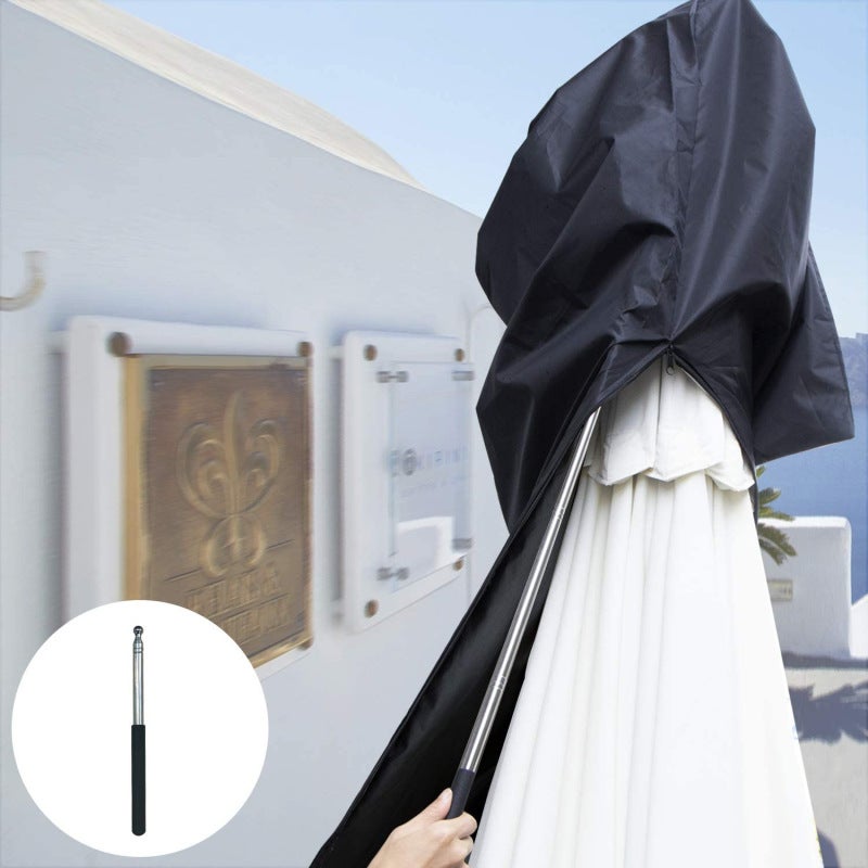 Outdoor Umbrella Cover 210D Oxford Cloth - Weatherproof UV Protection Cover for Patio Garden Outdoor Use - Image 2