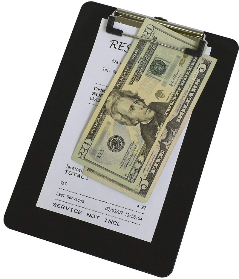 Acrimet Clipboard Memo Size A5 (9 1/4â€ x 6 5/16â€) Low Profile Clip (Plastic) (Black Color) (3 Pack) - Image 4
