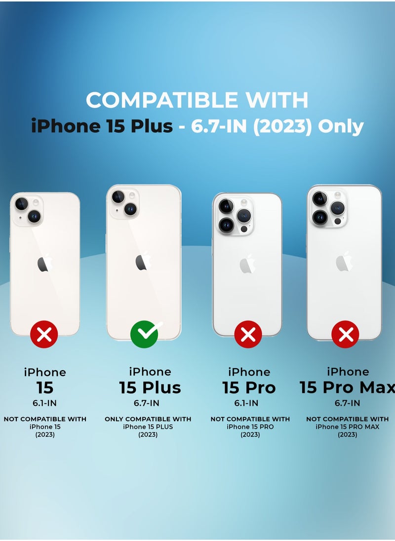Raegr - RAEGR iPhone 15 Plus Case | Magnetic Case | Supports Mag-Safe Wireless Charging | Premium Soft Silicone MagFix Case/Cover Designed for iPhone 15 Plus (6.7-Inch) 2023 - Black RG10504 - Image 1