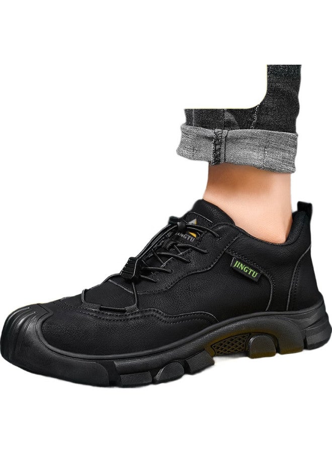 Jingtu Men'S Safety Shoes With Steel Toe Cap, Puncture Resistant, Abrasion Resistant, Waterproof, And Safety Work Protection Function Shoes 0216F-J 43 - Image 1