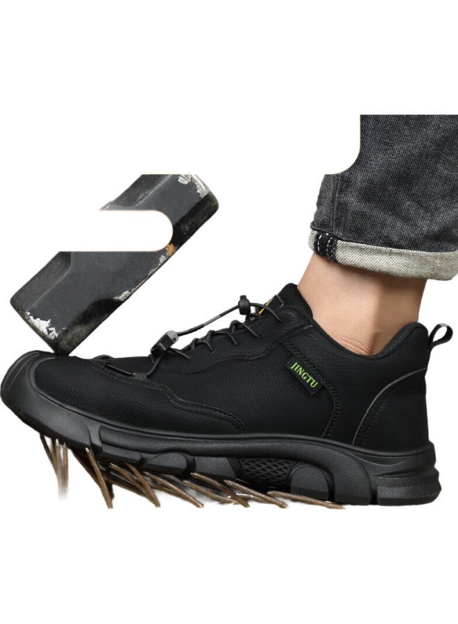 Jingtu Men'S Safety Shoes With Steel Toe Cap, Puncture Resistant, Abrasion Resistant, Waterproof, And Safety Work Protection Function Shoes 0216F-J 43 - Image 3