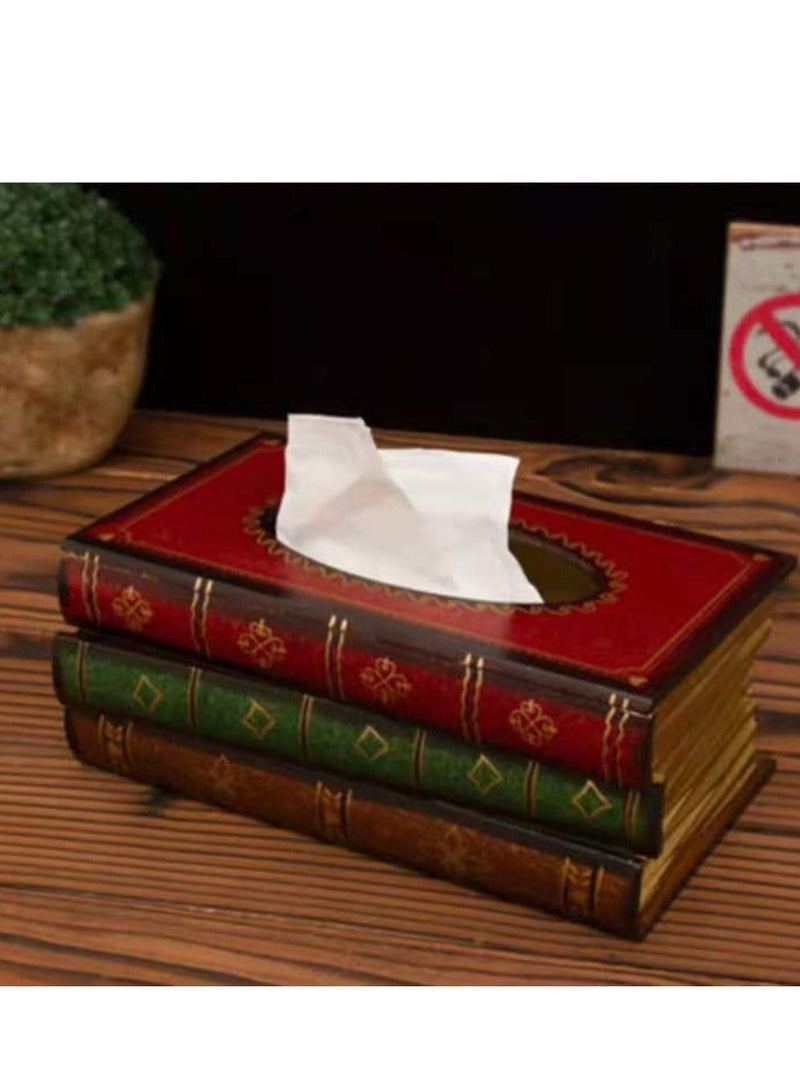 LINGWEI Tissue Box Cover Case Napkin Holder Tissue Dispenser Tissue Holder Rectangle Tissue Paper Box Cover Napkin Organizer For Home Office - Image 3