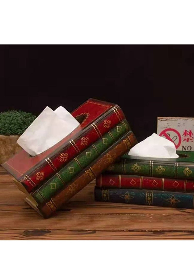 LINGWEI Tissue Box Cover Case Napkin Holder Tissue Dispenser Tissue Holder Rectangle Tissue Paper Box Cover Napkin Organizer For Home Office - Image 5