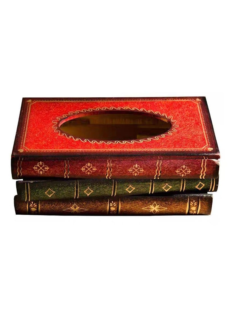 LINGWEI Tissue Box Cover Case Napkin Holder Tissue Dispenser Tissue Holder Rectangle Tissue Paper Box Cover Napkin Organizer For Home Office - Image 1