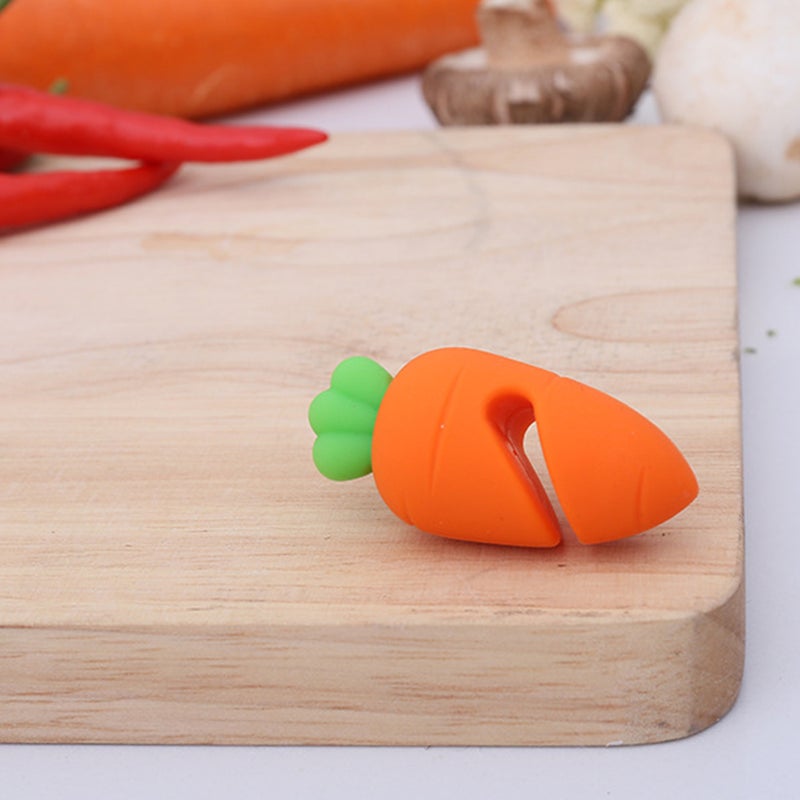 2pcs Silicone Carrot Design Spill-proof Pot Lid Rack Overflow Stoppers Pot Cover Lifter for Kitchen - Image 4