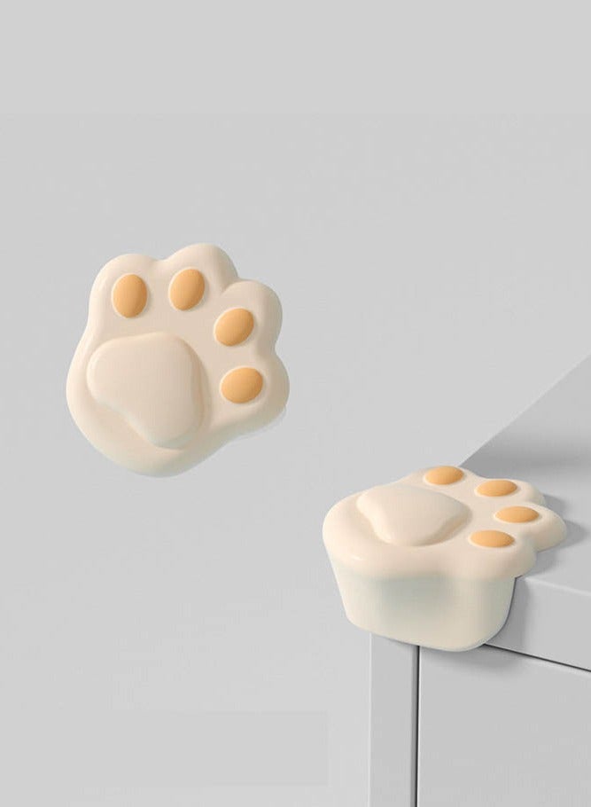 INSENSE Table corner stickers, children's silicone protection, table corner design, to prevent collision, protect sharp corners from impact, equipped with anti-collision tape and cat claw anti-collision corner, 4-piece set - Image 3