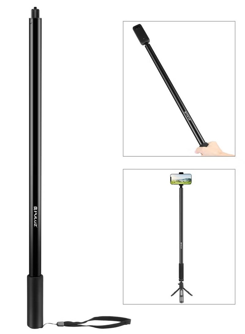 بولوز عصا سيلفي PULUZ بطول 3 أمتار لـ Insta360 One RS / X2 / X3 – تلسكوبي من سبيكة الألمنيوم 65.5–300 سم - Image 1