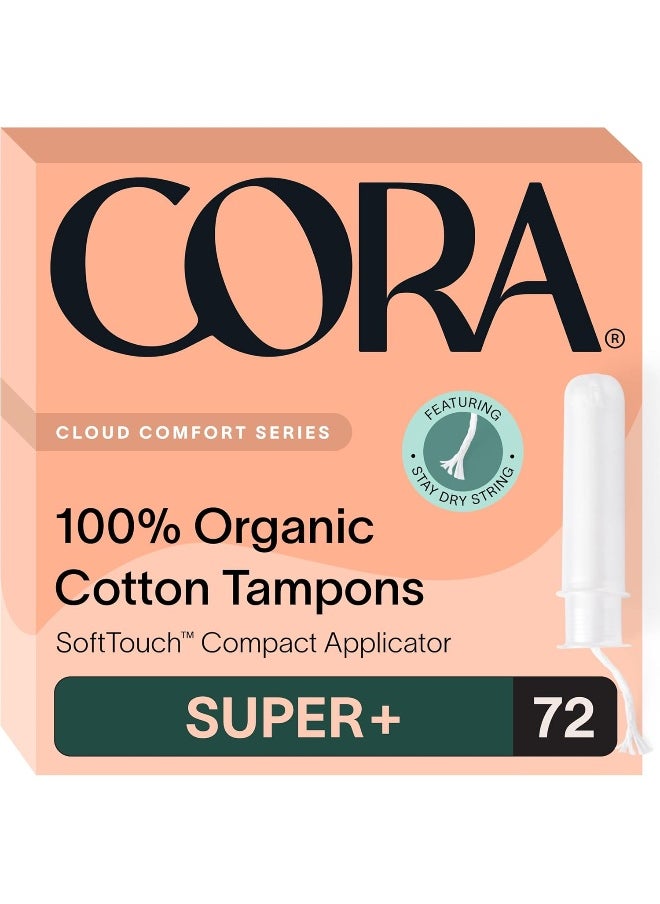 Organic Applicator Tampons Super Plus Absorbency 100% Organic CottonUnscentedPlant-Based Compact Applicator Leak ProtectionEasy InsertionNon-Toxic (72 Tampons) - pzsku/ZFF1A118355580D32124FZ/45/_/1725949137/9ec4bce9-4d25-4d7f-85ff-fe7de30ea87f