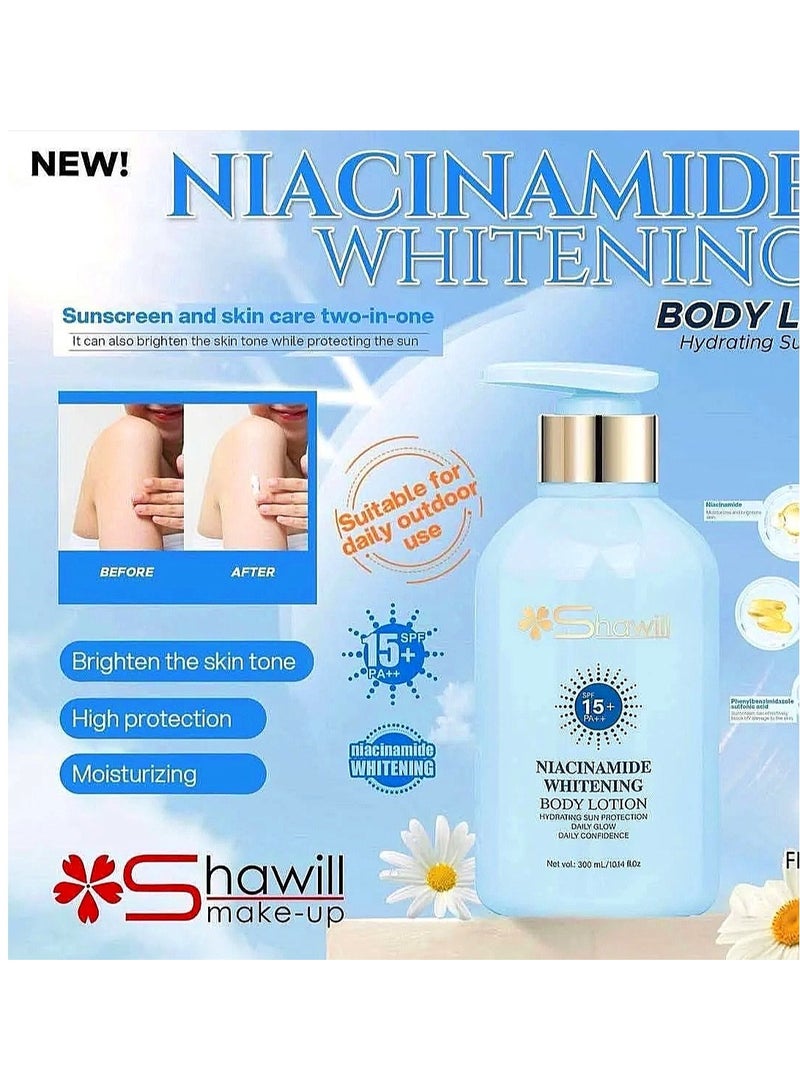 Shawill Niacinamide Whitening Body Lotion SPF 15+ PA ++ - 300ml - Image 3
