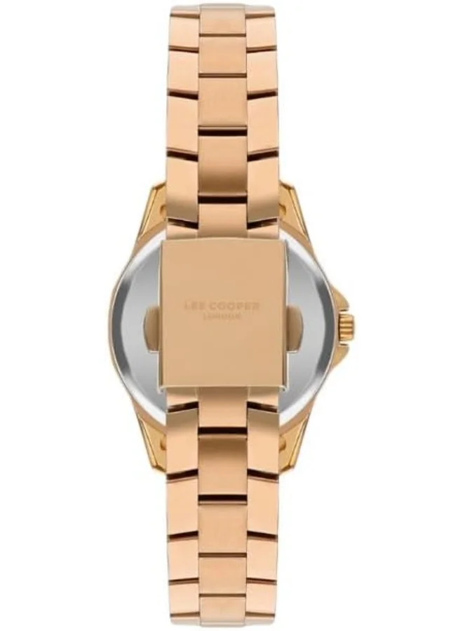 Lee Cooper Lee Cooper Women's Watch, Analog Display and Metal Strap - LC07923.490, Rose Gold