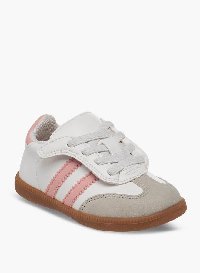 Barefeet Girls Panelled Hook And Loop Sneakers - Image 2