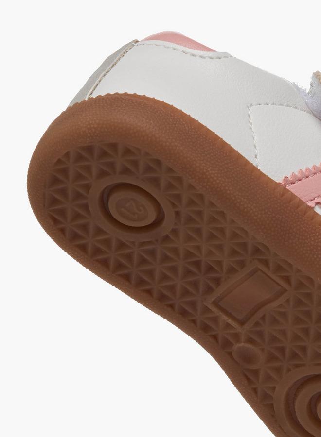 Barefeet Girls Panelled Hook And Loop Sneakers - Image 5
