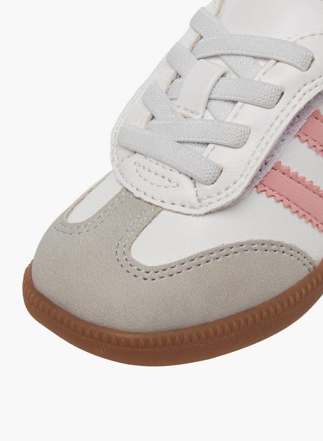 Barefeet Girls Panelled Hook And Loop Sneakers - Image 4