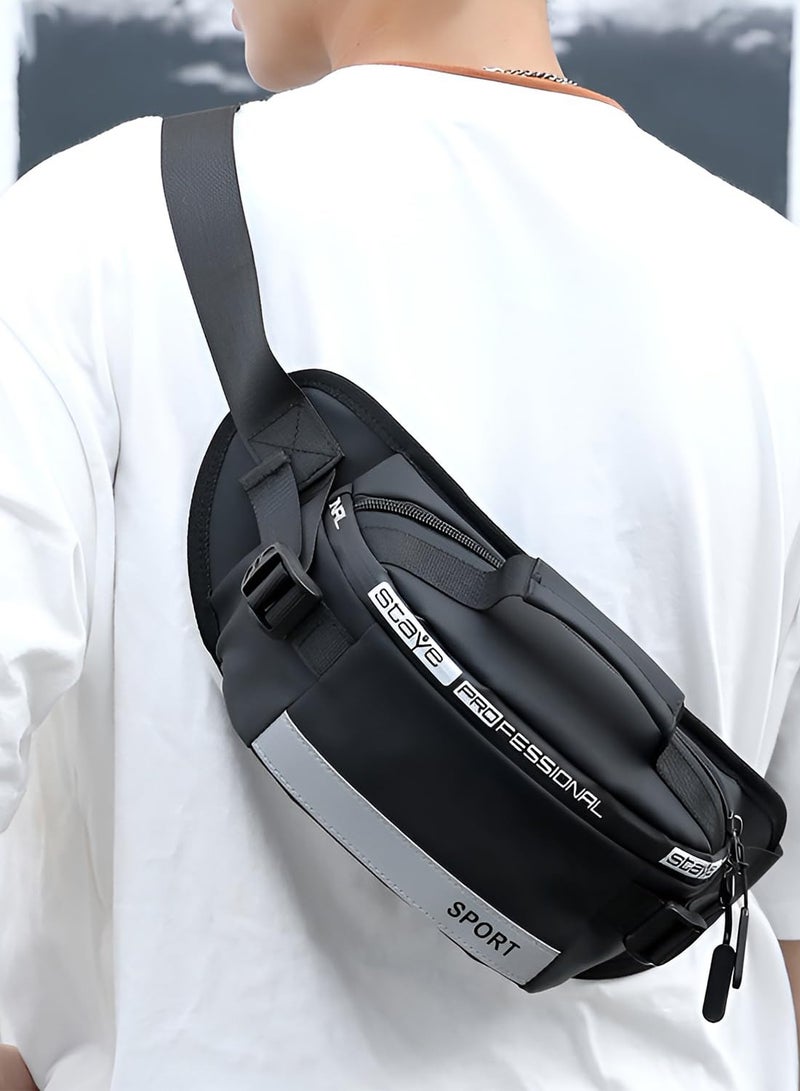 SOLARAE bags Waterproof Waist Bag, Large Capacity Waist Pack for Men Women Fashion Waist Pack Bag with Adjustable Belt with Multi Pockets for Running Hiking Camping Workout Cycling - Image 5