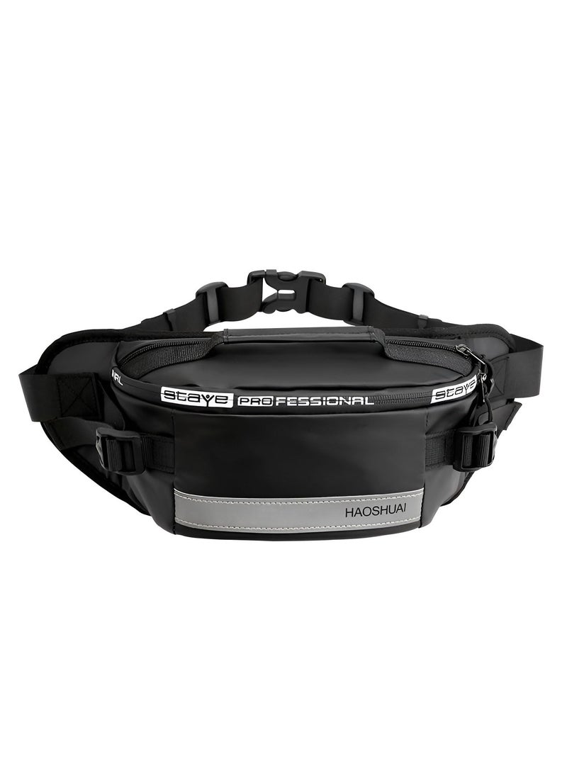 SOLARAE bags Waterproof Waist Bag, Large Capacity Waist Pack for Men Women Fashion Waist Pack Bag with Adjustable Belt with Multi Pockets for Running Hiking Camping Workout Cycling - Image 1