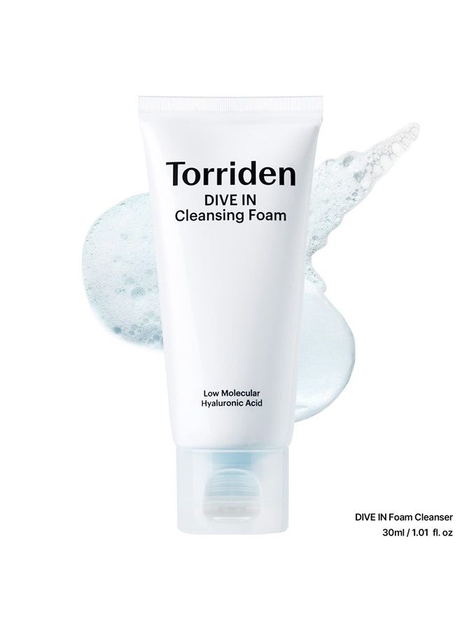 Torriden DIVE-IN Trial Kit, Hyaluronic Acid Infused Daily Skincare Kit - 4 Step Regimen with Foam Cleanser, Facial Toner, Serum, and Cream | Vegan, Hypoallergenic Korean Skin Care - Image 2