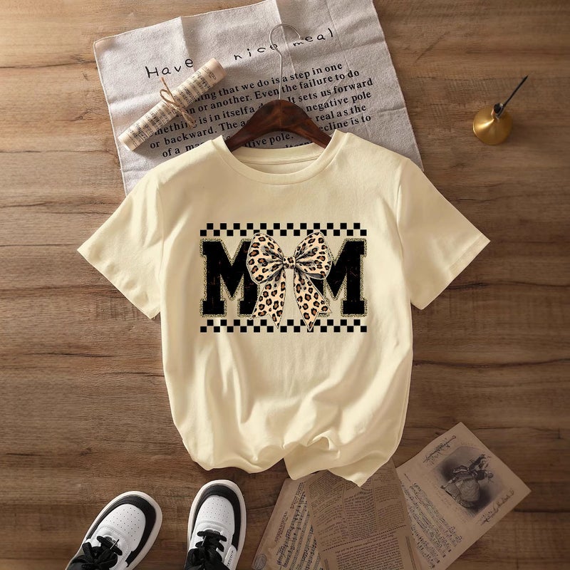 Independent Station Women'S Tops Round Neck Cartoon Printed Short-Sleeved T-Shirt-M - Image 4