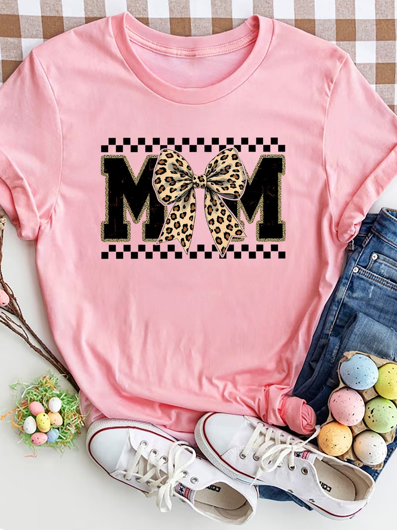 Independent Station Women'S Tops Round Neck Cartoon Printed Short-Sleeved T-Shirt-M - Image 1