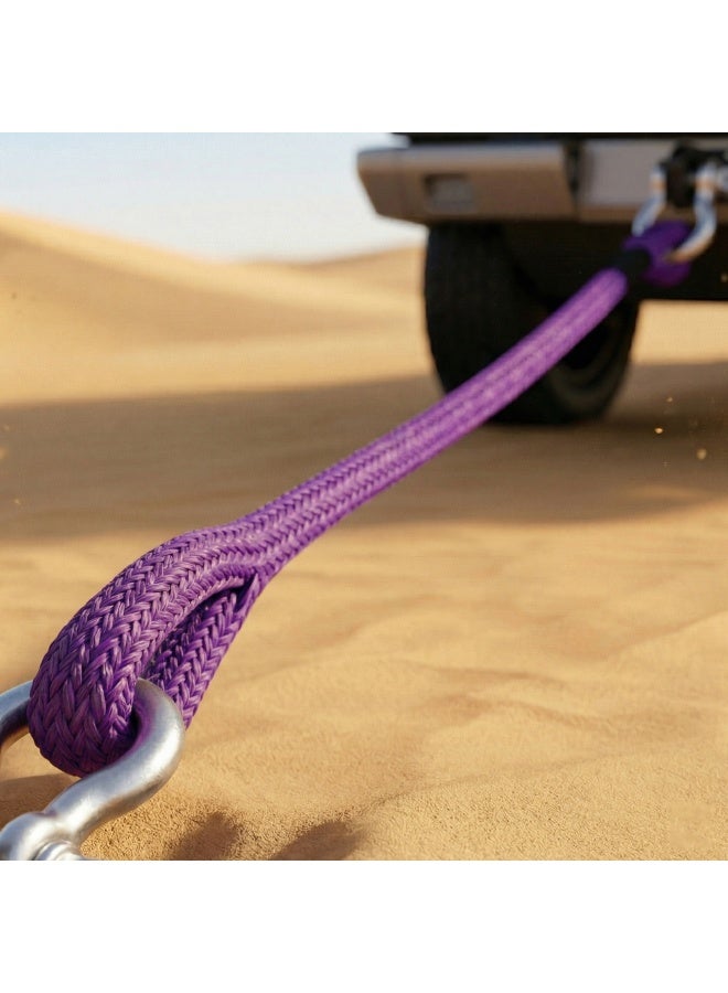 Manful 25T - 9M Heavy Duty Synthetic Winch Rope – Off-Road Recovery Tow Rope with Reinforced Loops, High Strength Braided Cable for SUV, Truck, ATV, UTV - Image 2