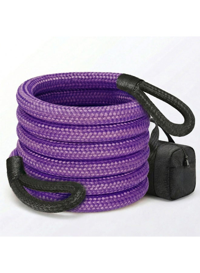Manful 25T - 9M Heavy Duty Synthetic Winch Rope – Off-Road Recovery Tow Rope with Reinforced Loops, High Strength Braided Cable for SUV, Truck, ATV, UTV - Image 1