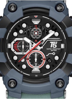 T5 T5 Mens Chronograph Silicone Strap Watch H4011G  - Image 2