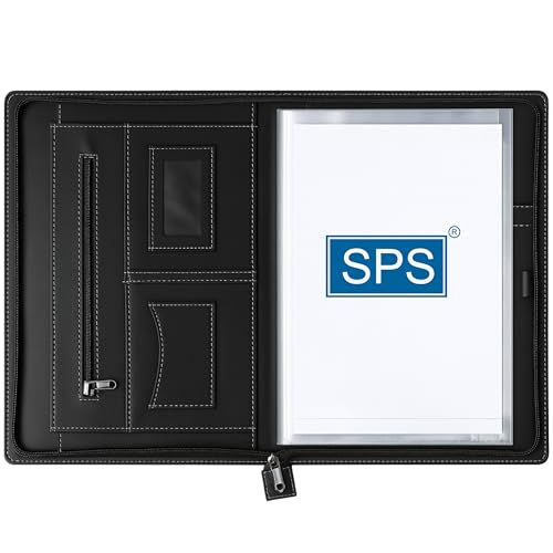 SPS Portfolio Multipurpose Leatherette Professional Black File Folders for Certificates, Documents Holder, Document Bag, Portfolio, Executive File Legal Size Documents Holder with 20 Leafs - Image 5