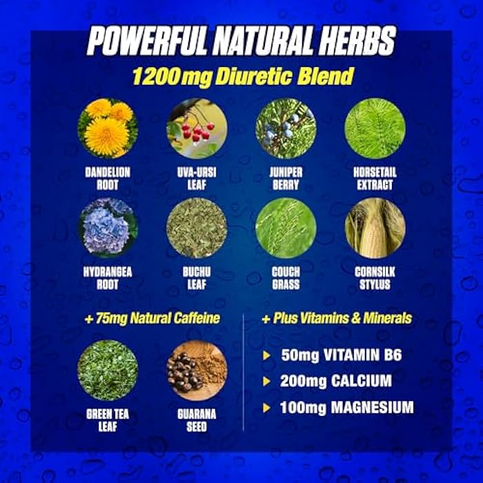 Maximum Human Performance Xpel Maximum Strength Diuretic Water Pills, for Water Retention Relief, Weight loss Support, with Vitamin B-6 Potassium Dandelion Root, 80 Capsules - Image 5