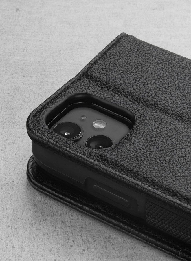 TORRO Leather Case Compatible with iPhone 11 - Genuine Leather Wallet Case/Cover with Card Holder and Stand Function (Black) - Image 4