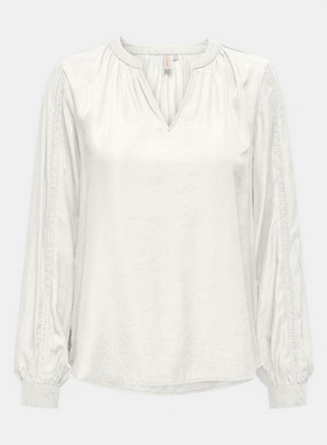 ONLY ONLY Womens Pam Melva Longsleeve Detail Top - Image 1