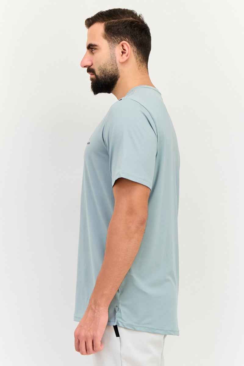 UNDER ARMOUR تي شيرت تدريب قصير الأكمام للرجال بتصميم فضفاض، رمادي - Image 2