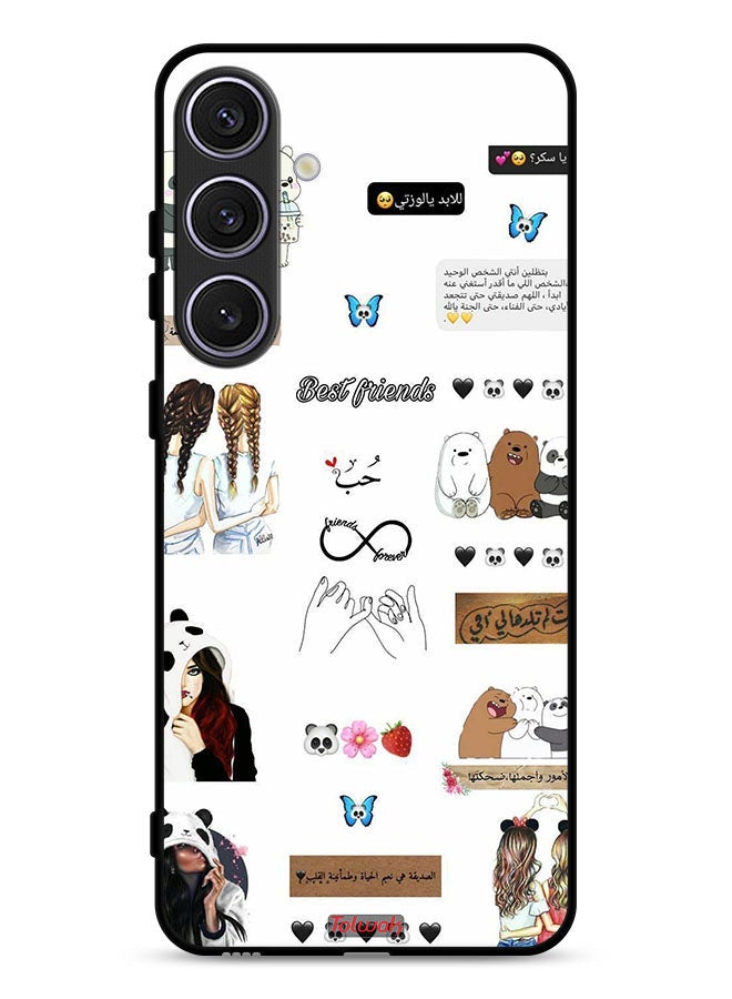 Tolwak غطاء حماية لجهاز سامسونج جالاكسي S25 مع اقتباسات عربية وملصقات - Image 1