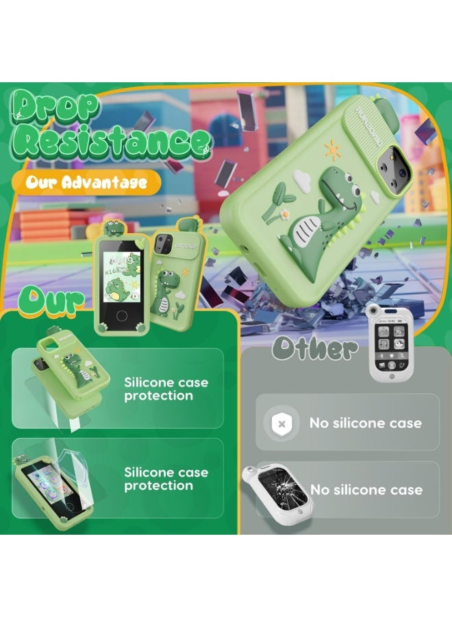 Oasisgalore Kids Smart Phone Toys for Girls, Mini Smart Phone Toys With 2.8" Touchscreen 16 Learning Games Music Player, 32G SD Card - Image 5