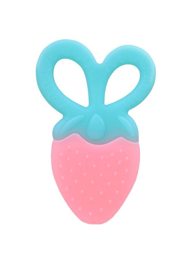 NIBEMINENT Strawberry Shape Food Grade Infant Teether - Image 1