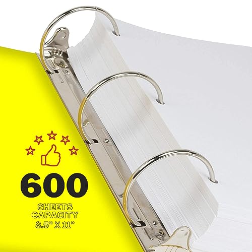Ring Binder Depot SDS Binder, Heavy Duty 3 Ring Binder 3 Inch, English Spanish Bilingual, 600 Safety Data Sheets Capacity - Image 4
