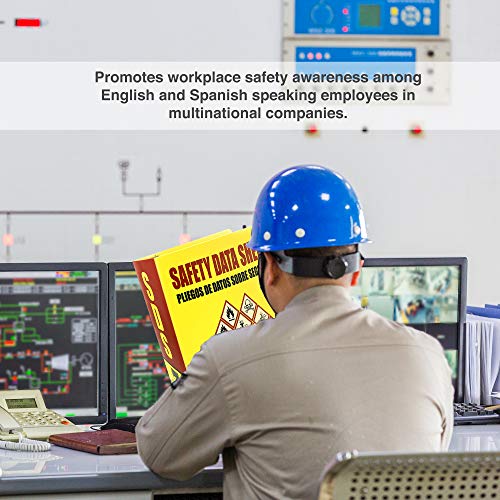 Ring Binder Depot SDS Binder, Heavy Duty 3 Ring Binder 3 Inch, English Spanish Bilingual, 600 Safety Data Sheets Capacity - Image 5